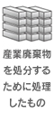 処分するために処理したもの